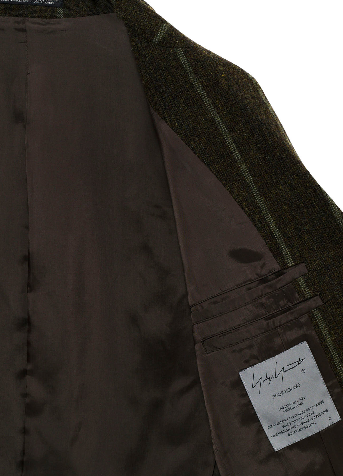 SPUN COLOR STRIPE 2 BUTTONS NOTCHED JACKET