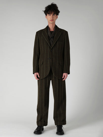SPUN COLOR STRIPE 2 BUTTONS NOTCHED JACKET