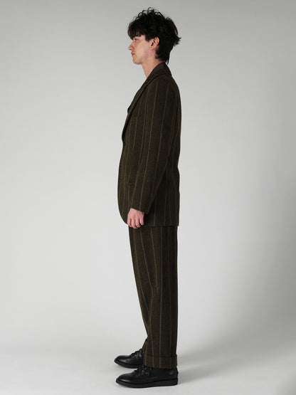 SPUN COLOR STRIPE 2 BUTTONS NOTCHED JACKET