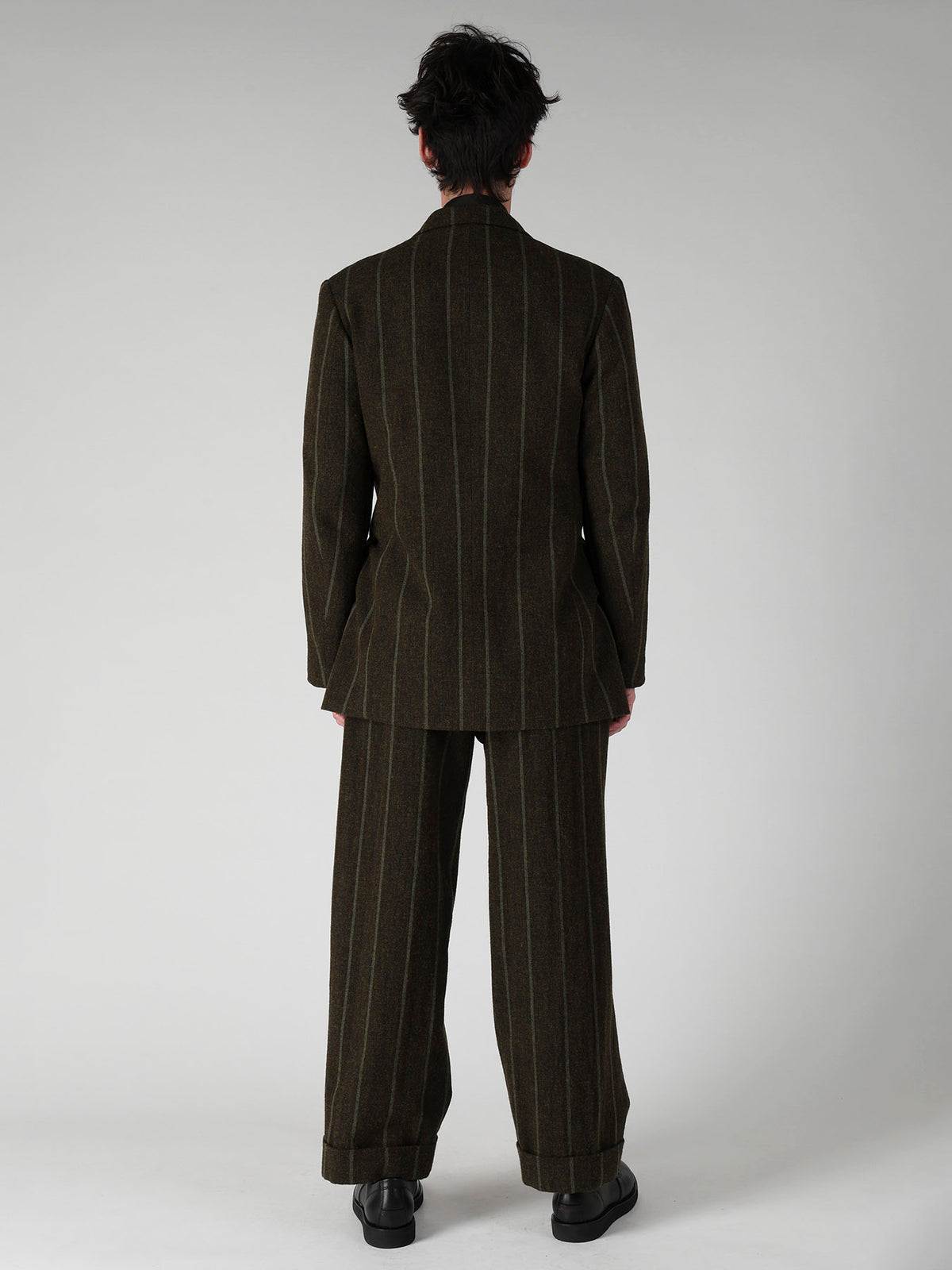SPUN COLOR STRIPE 2 BUTTONS NOTCHED JACKET