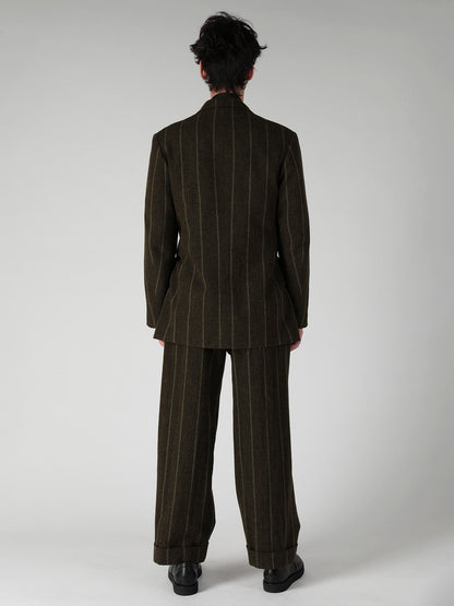 SPUN COLOR STRIPE 2 BUTTONS NOTCHED JACKET
