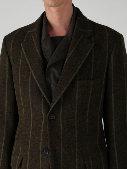 SPUN COLOR STRIPE 2 BUTTONS NOTCHED JACKET
