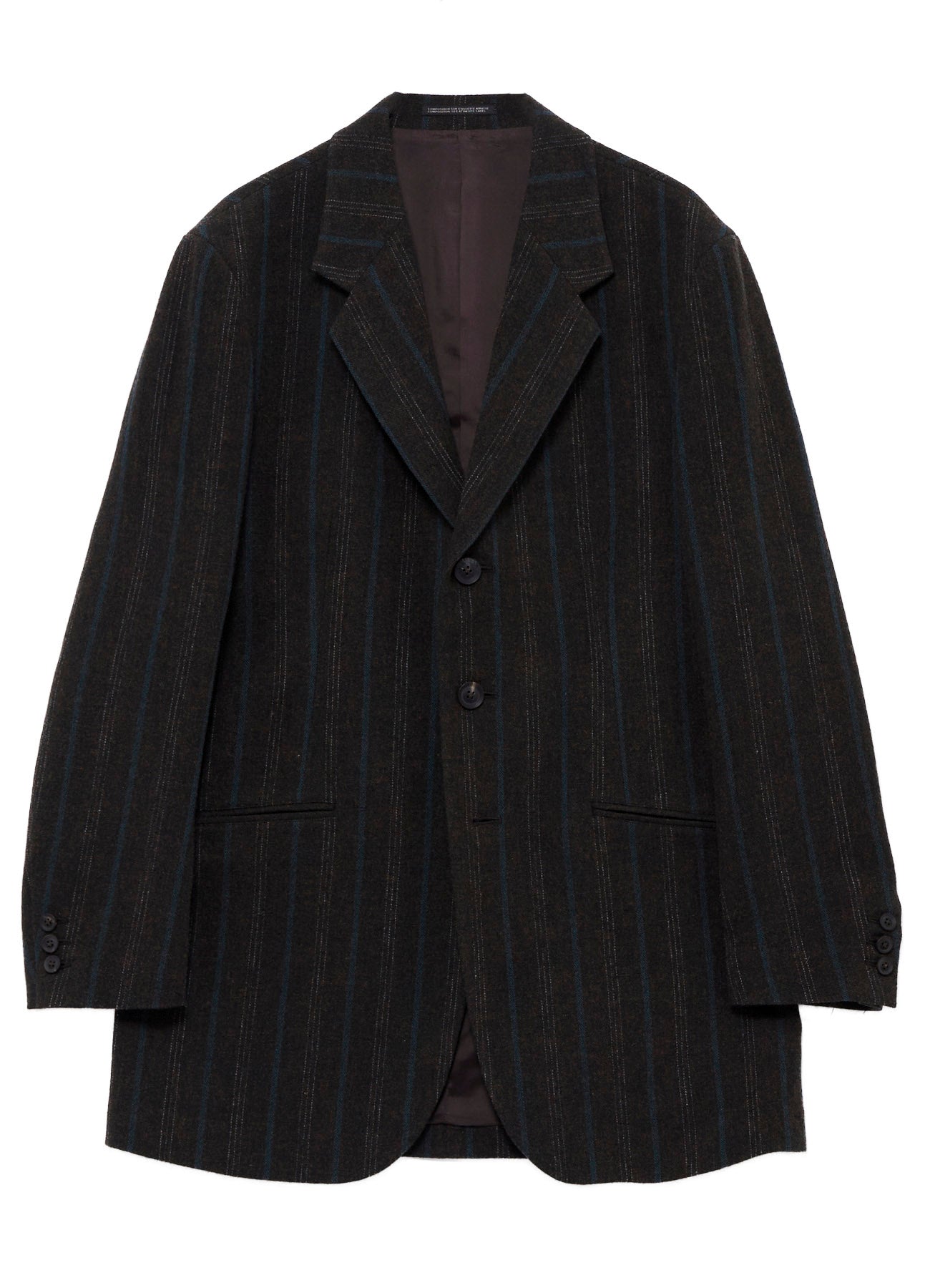 SPUN COLOR STRIPE BR 3B DOUBLE WELT JACKET – THE SHOP YOHJI YAMAMOTO