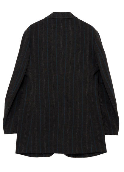 SPUN COLOR STRIPE BR 3B DOUBLE WELT JACKET
