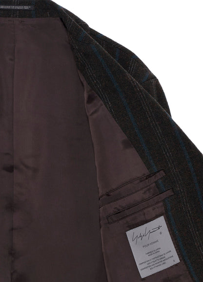 SPUN COLOR STRIPE BR 3B DOUBLE WELT JACKET