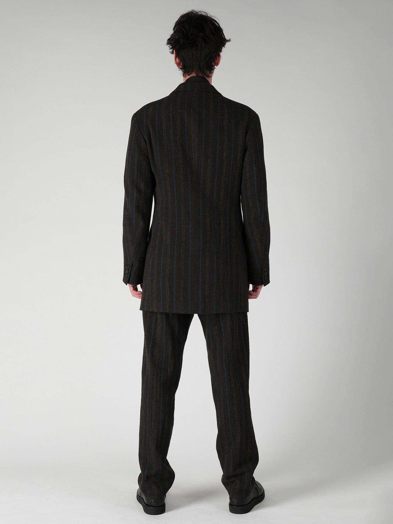 SPUN COLOR STRIPE BR 3B DOUBLE WELT JACKET