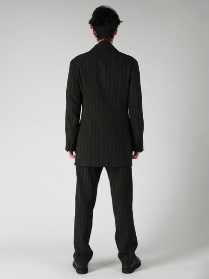 SPUN COLOR STRIPE BR 3B DOUBLE WELT JACKET