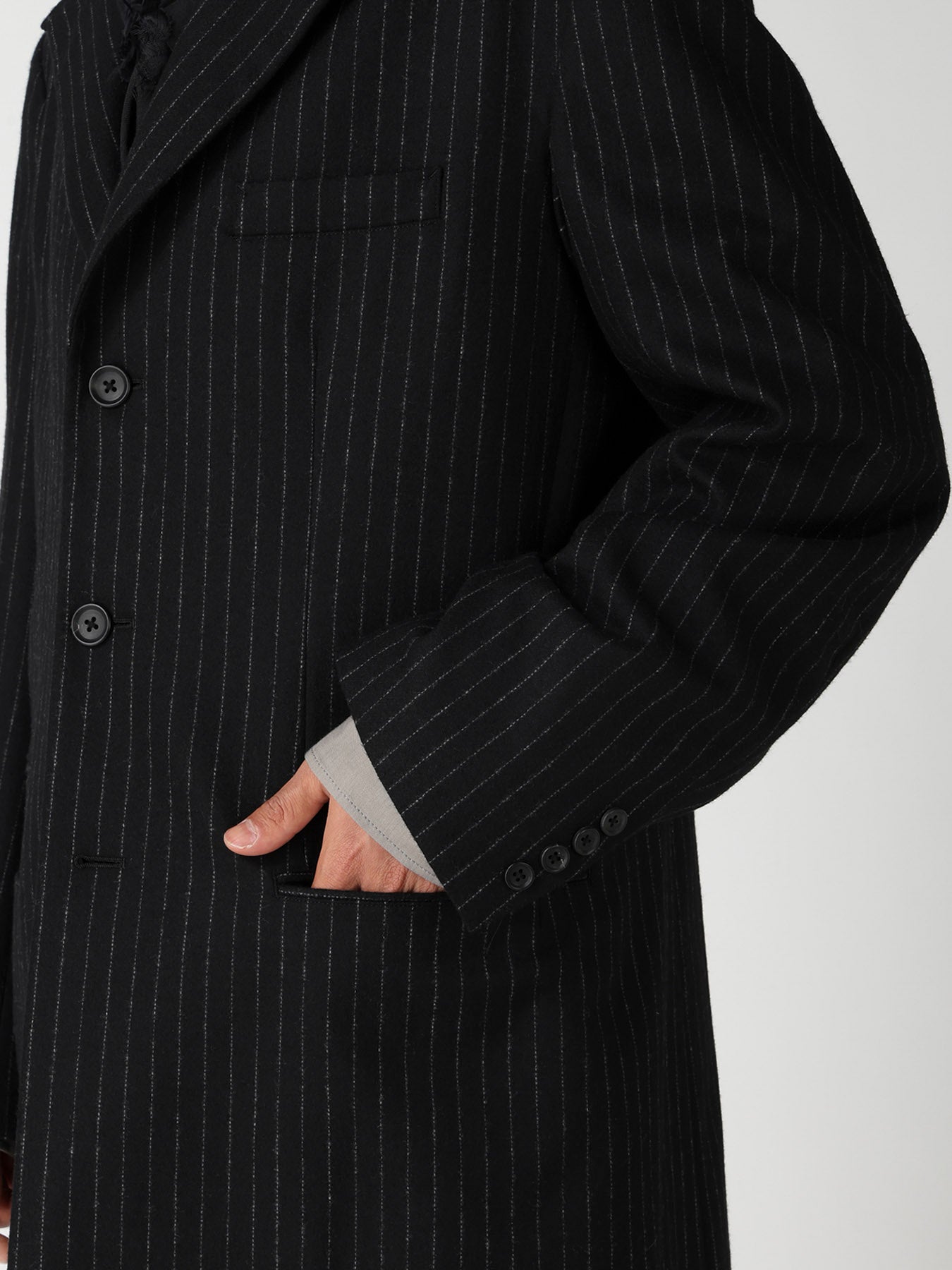 TOP STRIPE FLANNEL DR. JACKET – THE SHOP YOHJI YAMAMOTO