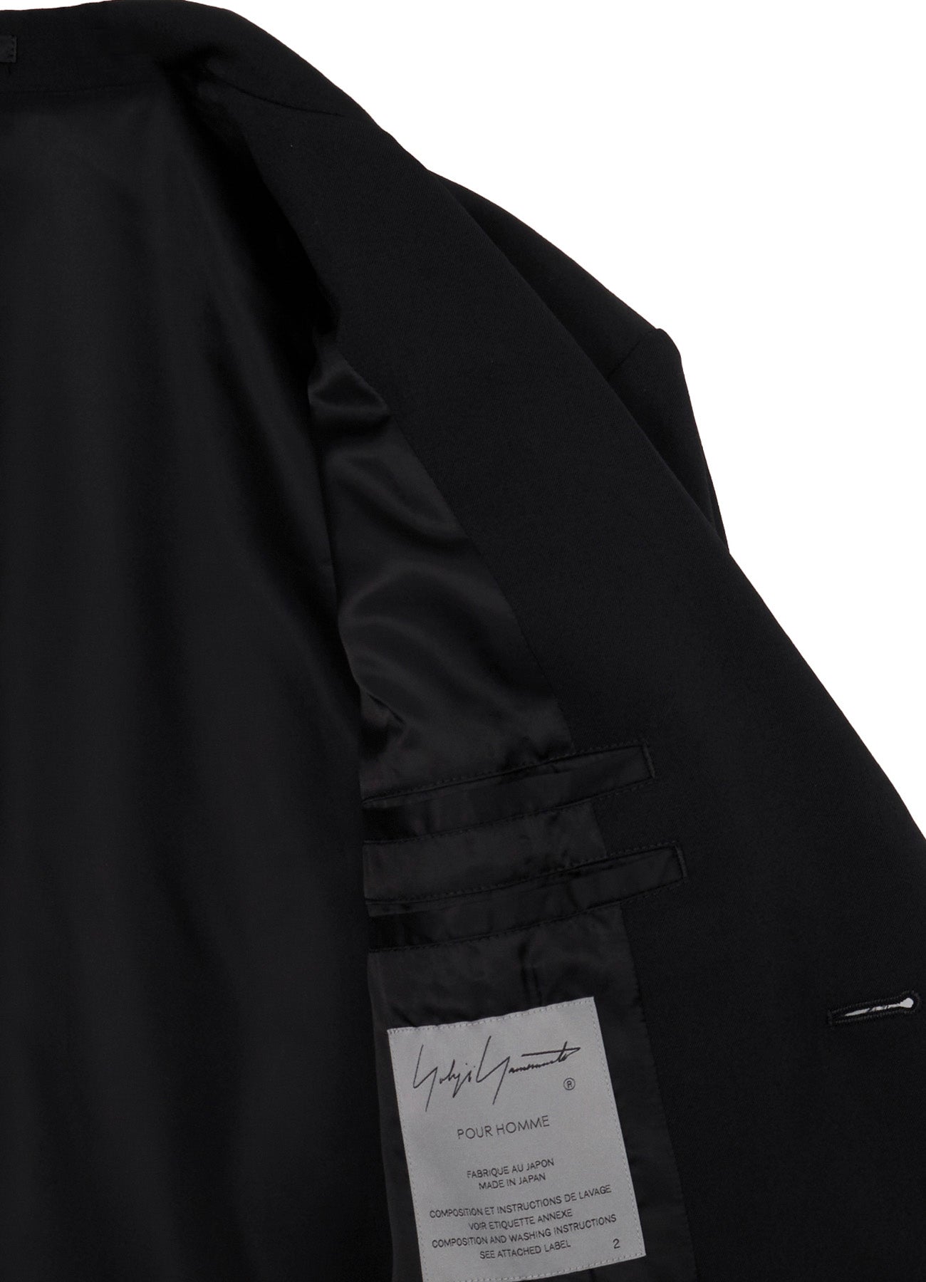 WOOL GABARDINE 2BUTTONS FLAP JACKET
