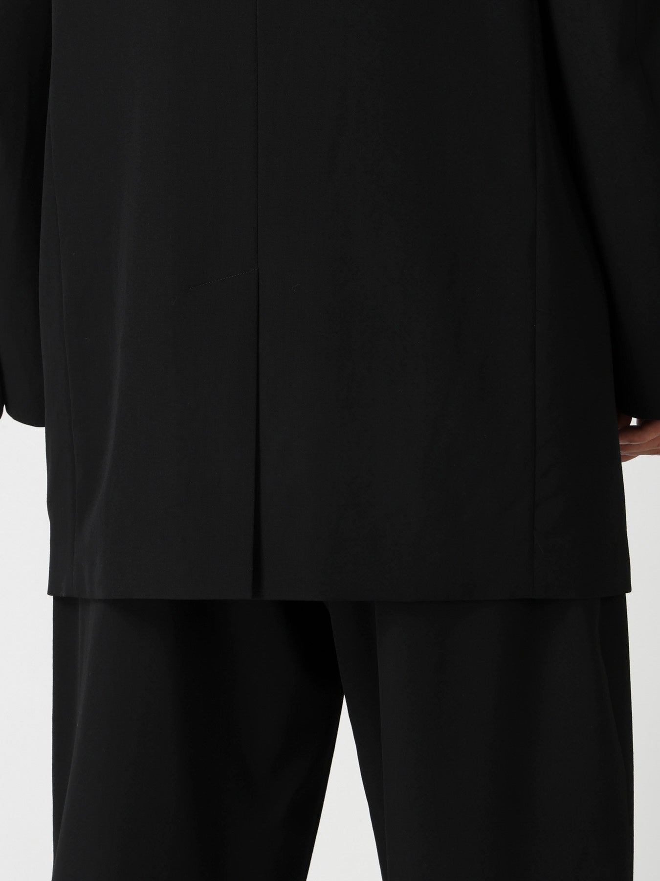 WOOL GABARDINE 2BUTTONS FLAP JACKET