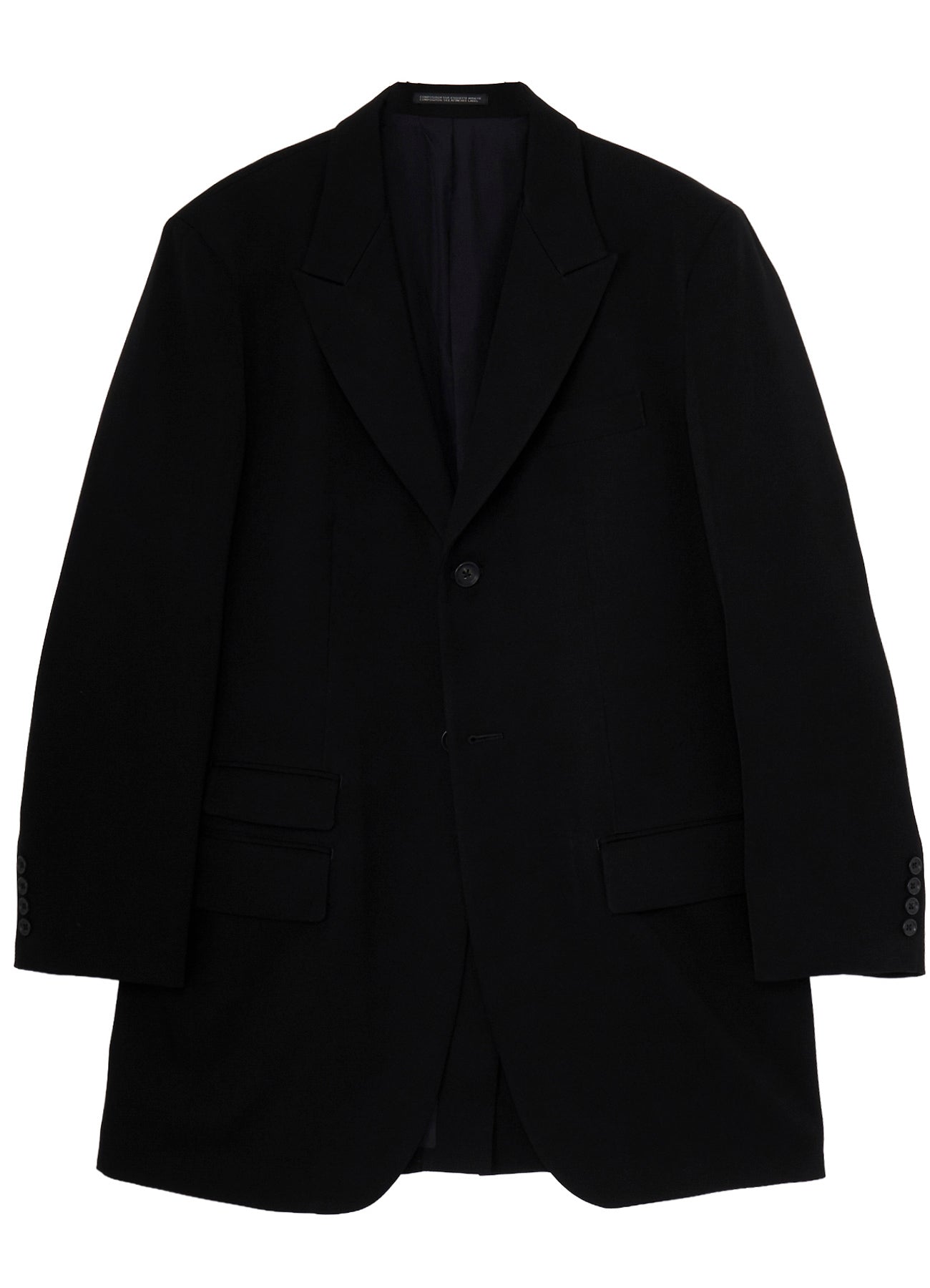 W TUXEDO 2BUTTONS FLAP JACKET