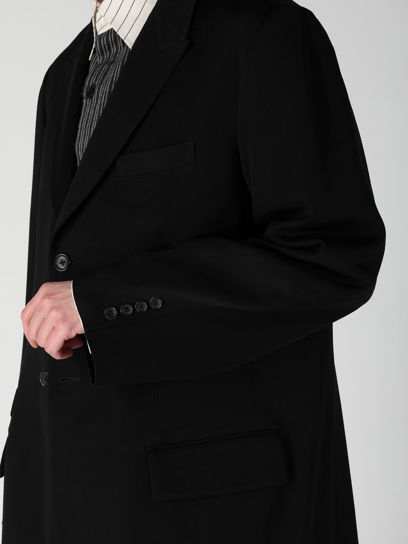 W TUXEDO 2BUTTONS FLAP JACKET