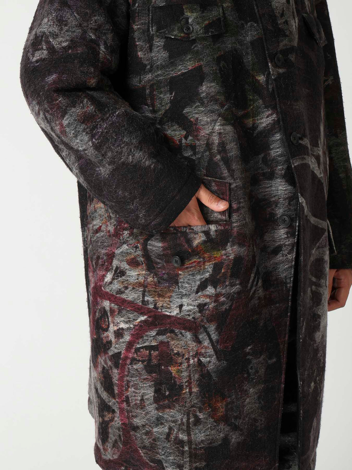 GRAFFITI KHAKI PADDED JACKET