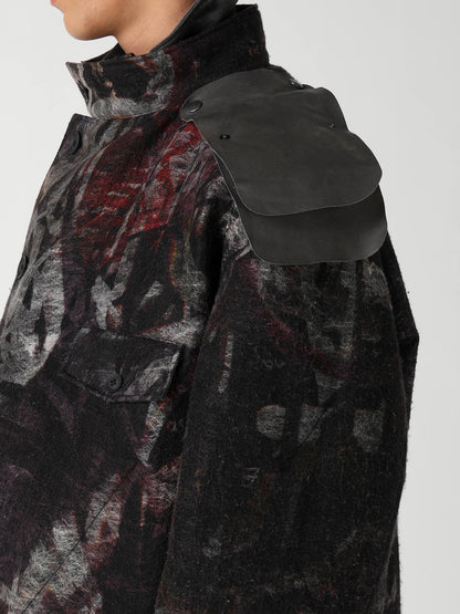 GRAFFITI KHAKI PADDED JACKET