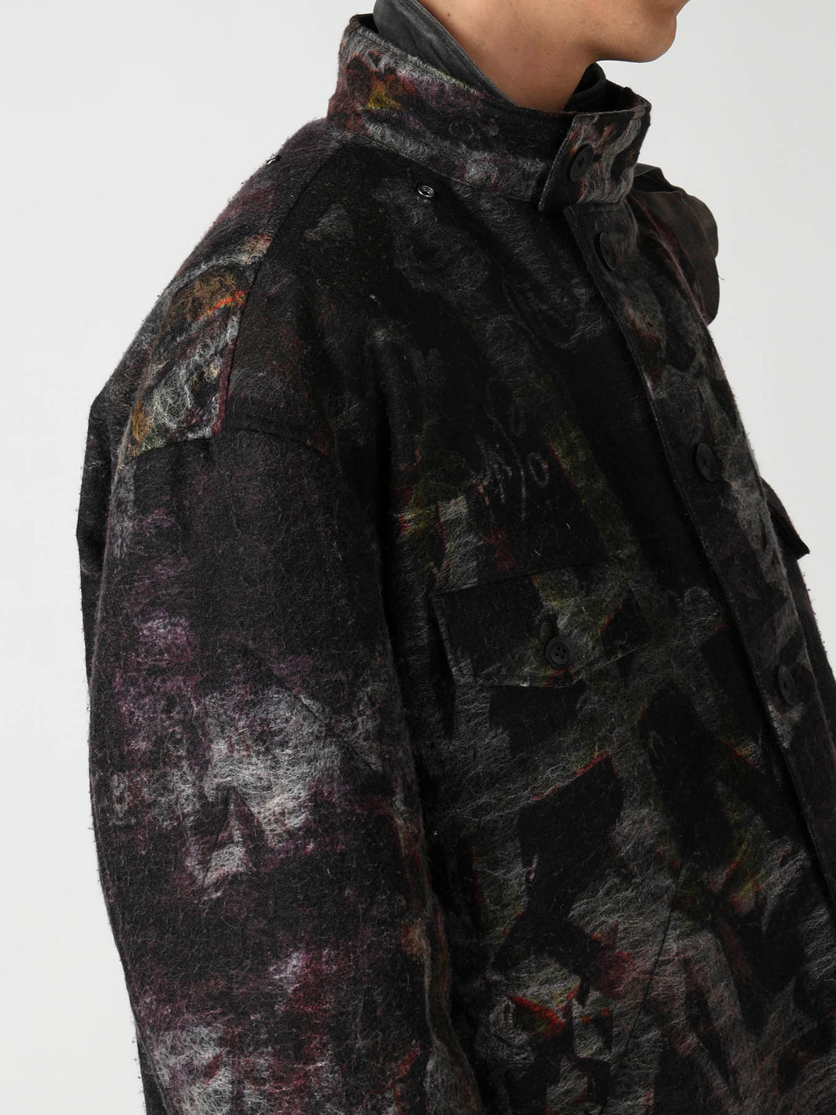 GRAFFITI KHAKI PADDED JACKET