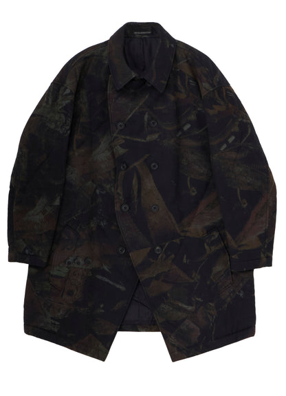 RUST SCRAP FLANNEL PADDED JACKET