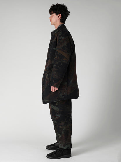 RUST SCRAP FLANNEL PADDED JACKET