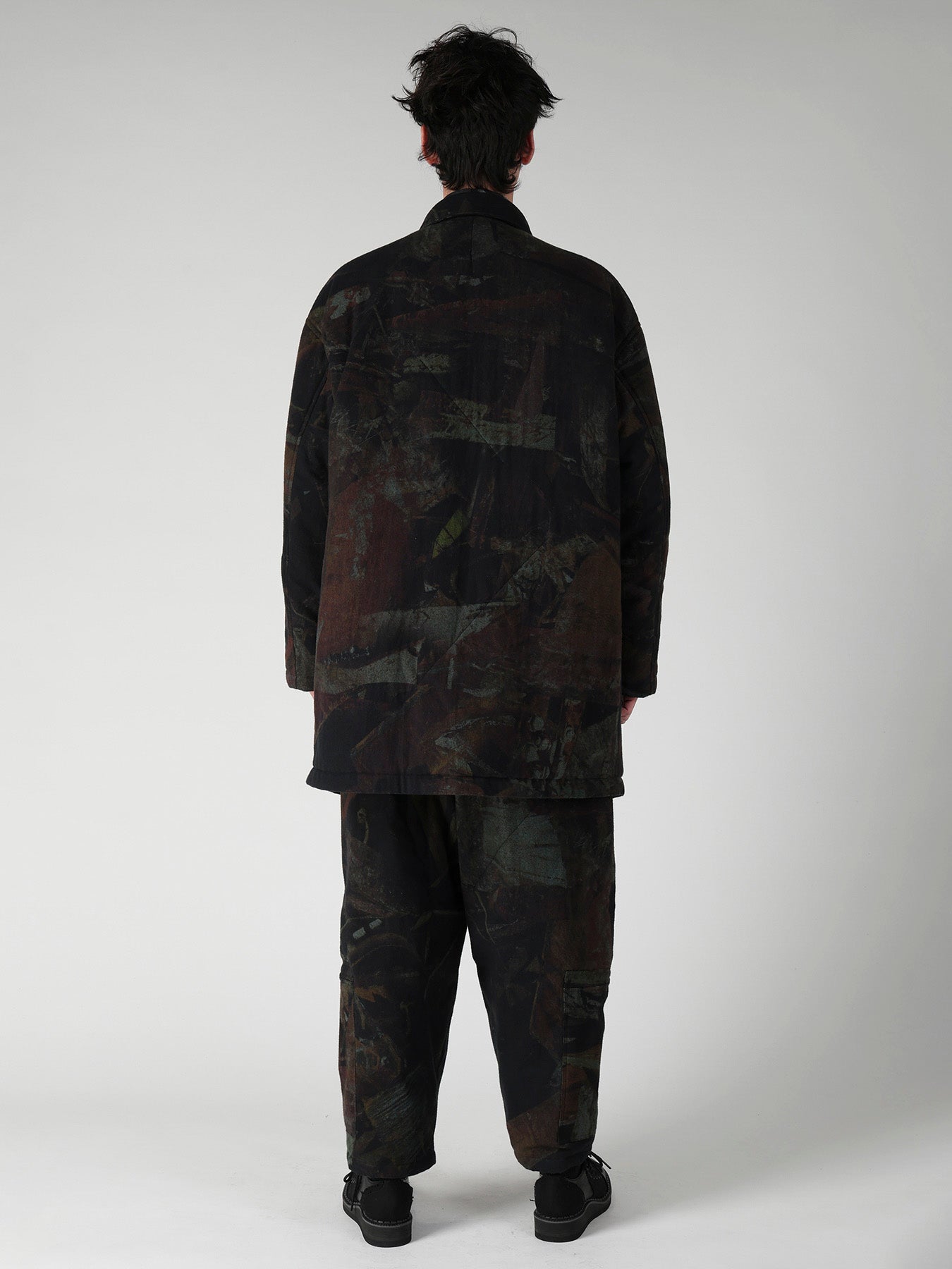 RUST SCRAP FLANNEL PADDED JACKET