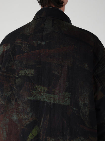 RUST SCRAP FLANNEL PADDED JACKET
