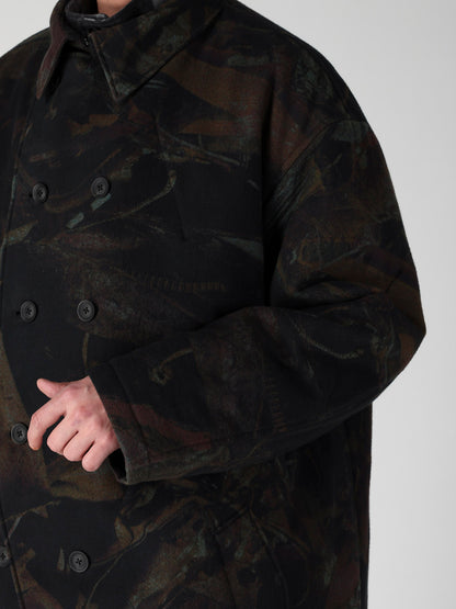 RUST SCRAP FLANNEL PADDED JACKET