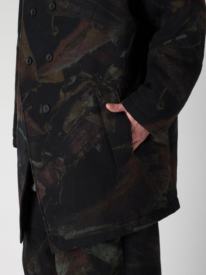 RUST SCRAP FLANNEL PADDED JACKET
