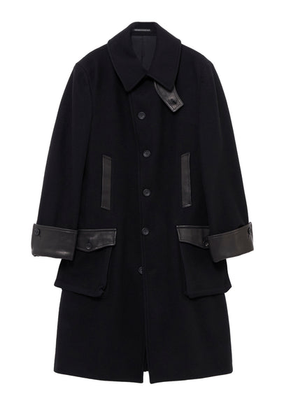 WOOL FLANNEL BELT DETAIL MILITARY 6B JACKET