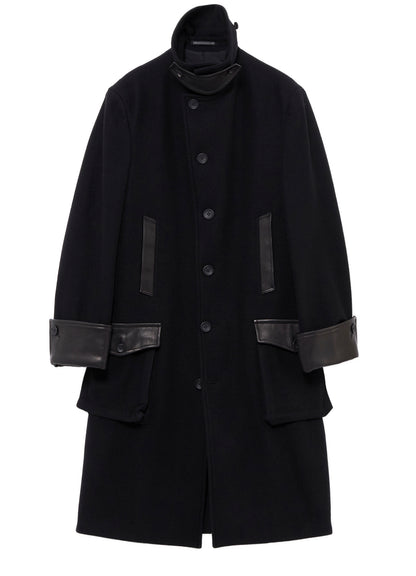 WOOL FLANNEL BELT DETAIL MILITARY 6B JACKET