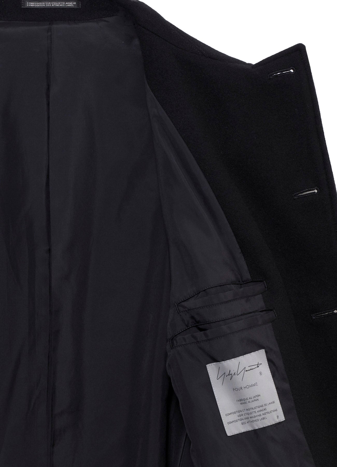 WOOL FLANNEL BELT DETAIL MILITARY 6B JACKET