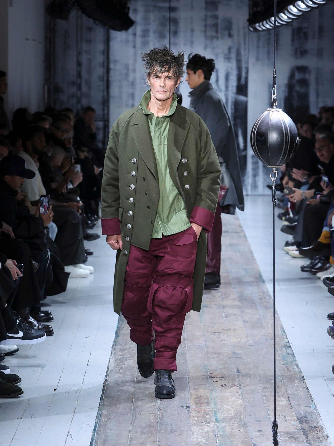WOOL FLANNEL KH PADDED RAGLAN VEST JACKET – THE SHOP YOHJI YAMAMOTO