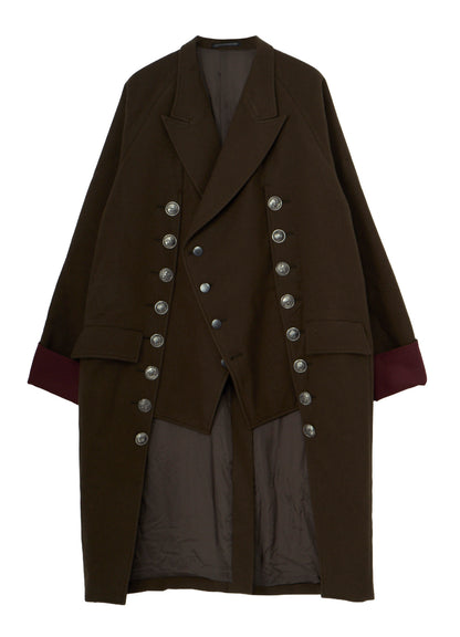 WOOL FLANNEL KH PADDED RAGLAN VEST JACKET