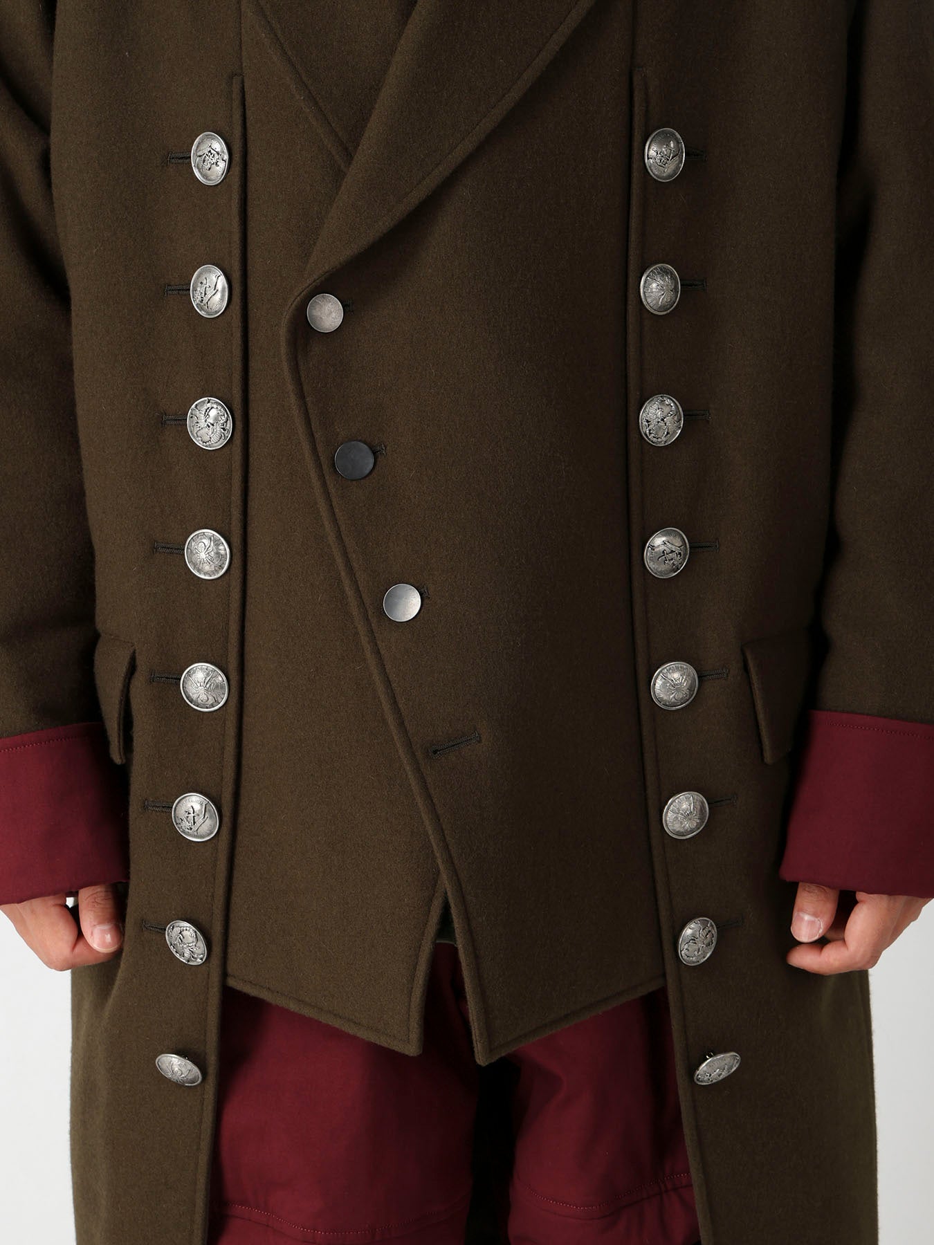 WOOL FLANNEL KH PADDED RAGLAN VEST JACKET – THE SHOP YOHJI YAMAMOTO