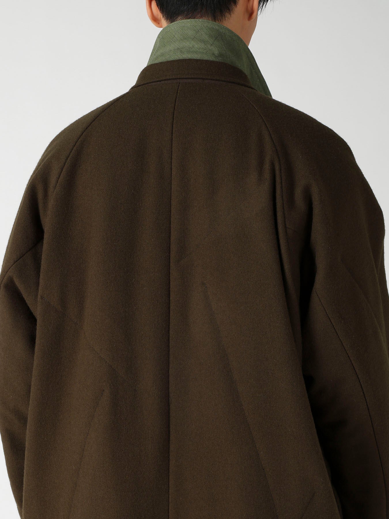 WOOL FLANNEL KH PADDED RAGLAN VEST JACKET