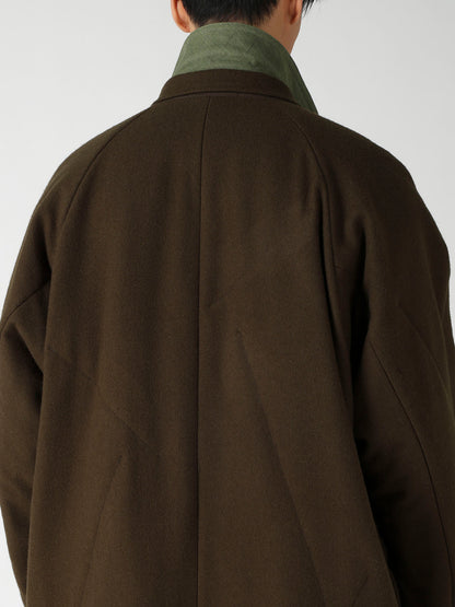 WOOL FLANNEL KH PADDED RAGLAN VEST JACKET