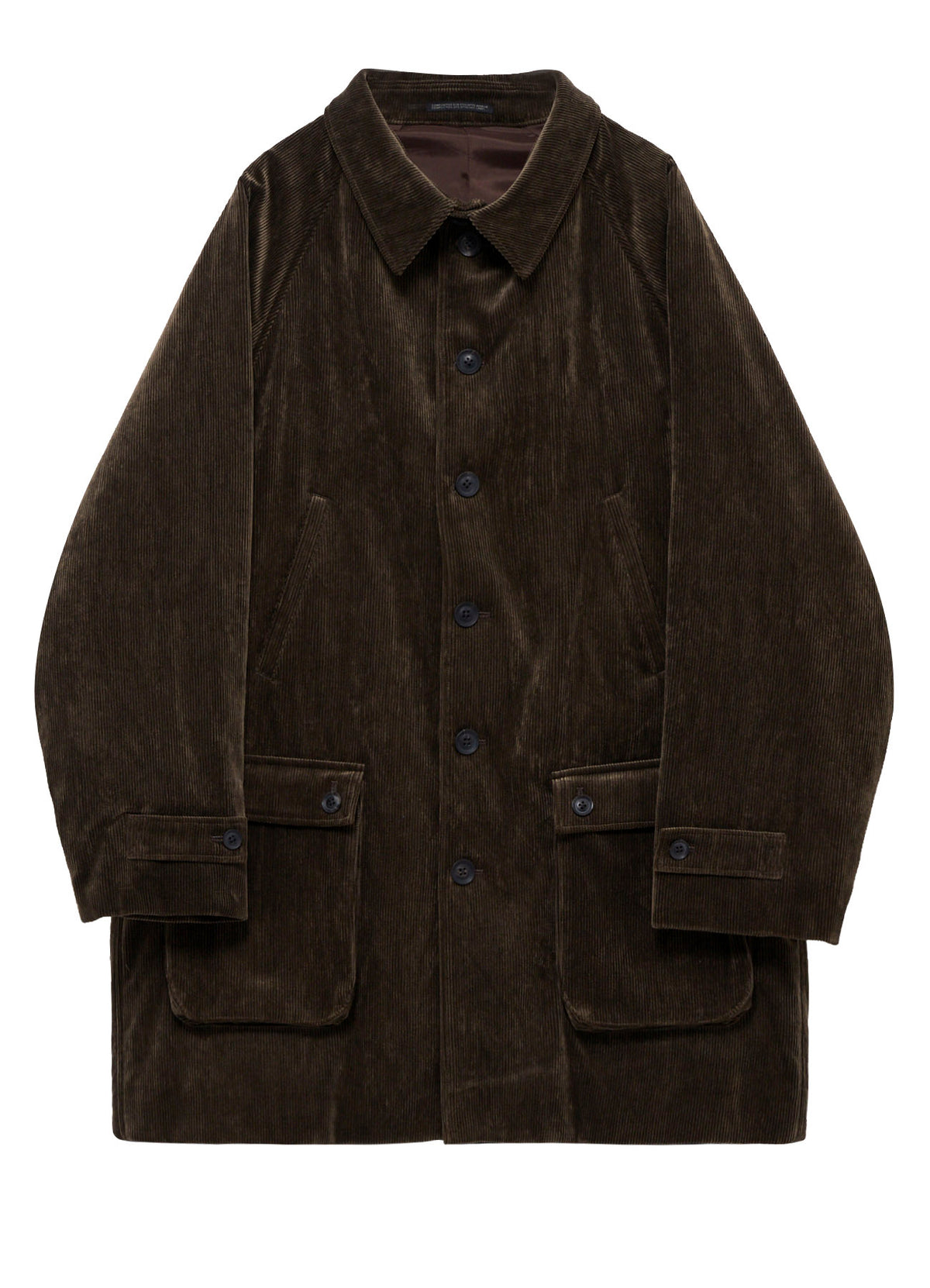 C/RY CORDUROY INKED PADDED 6BUTTONS RAGLAN JACKET