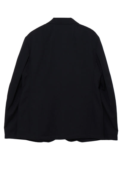 WOOL GABARDINE FRONT DOUBLE JKT