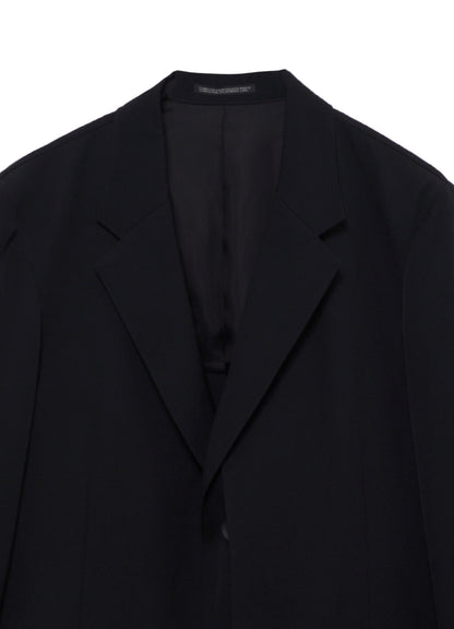 WOOL GABARDINE FRONT DOUBLE JKT