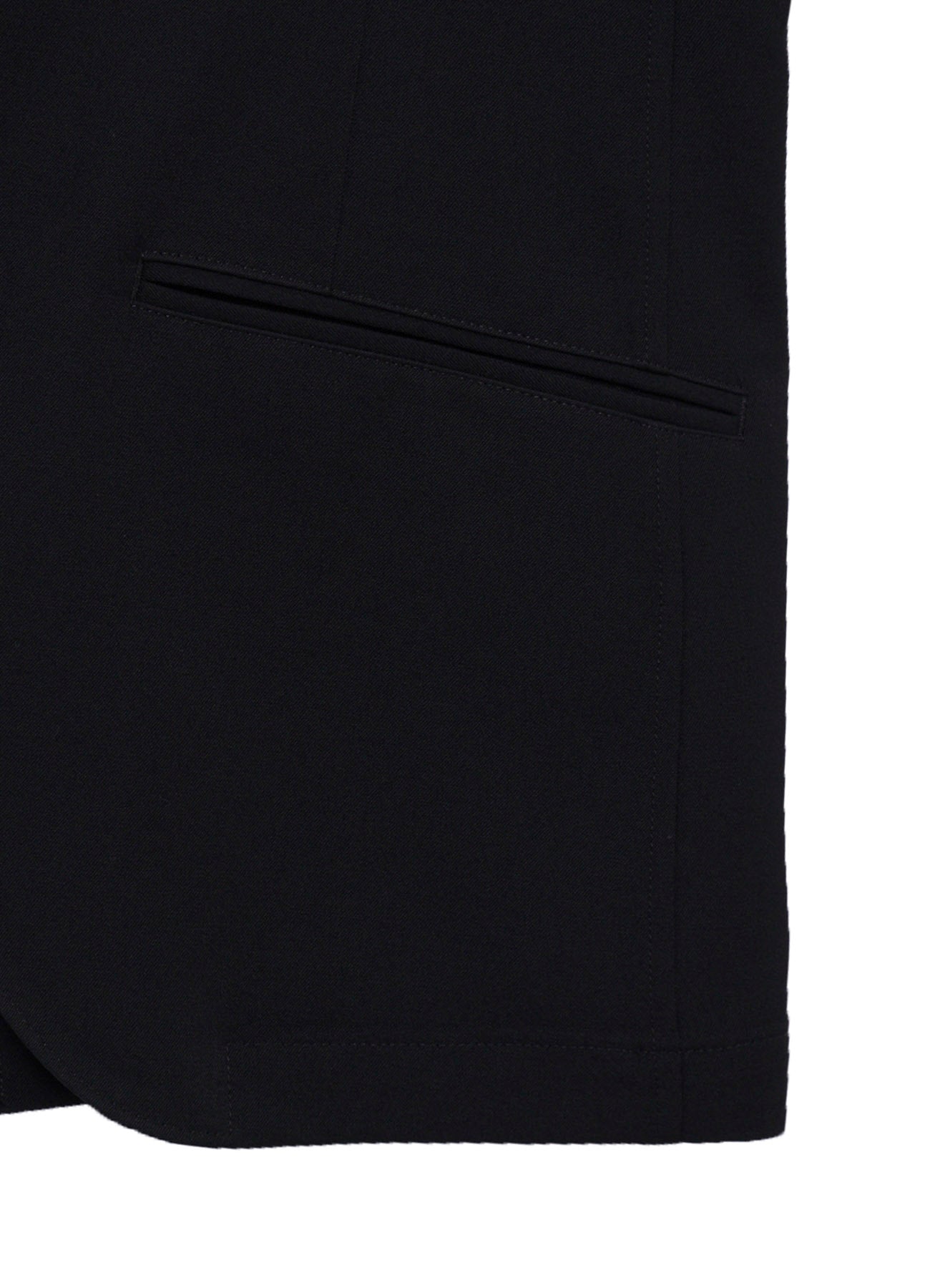 WOOL GABARDINE FRONT DOUBLE JKT
