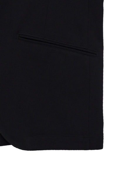 WOOL GABARDINE FRONT DOUBLE JKT