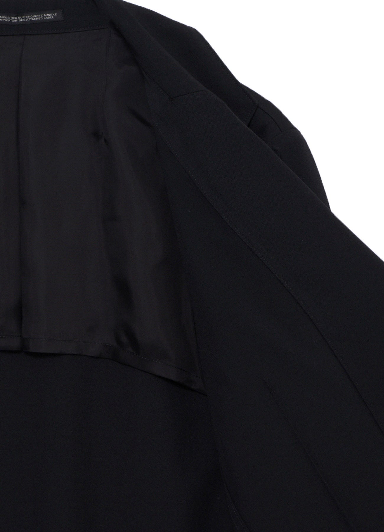 WOOL GABARDINE FRONT DOUBLE JKT