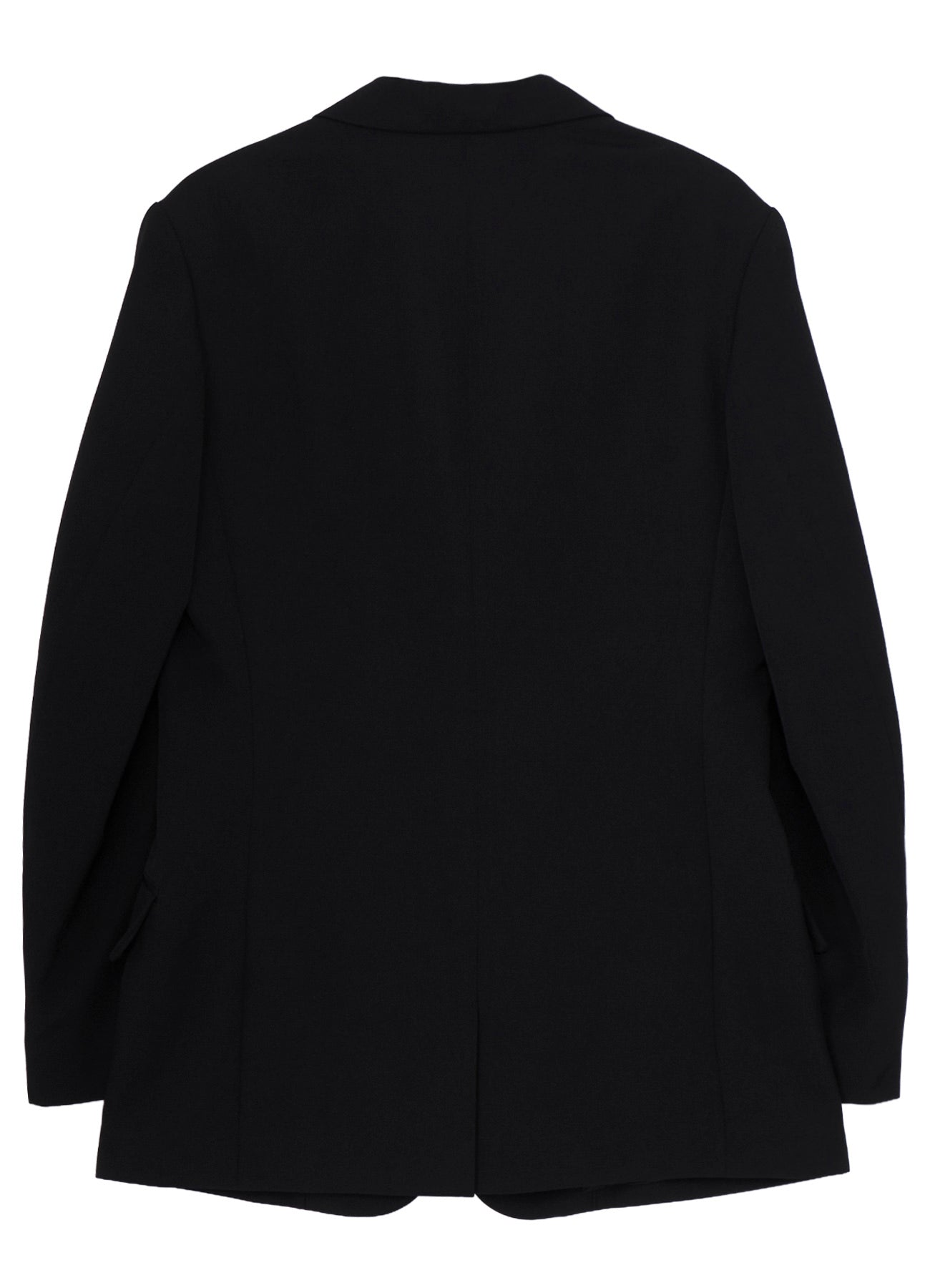 WOOL GABARDINE STITCH LAPEL JACKET
