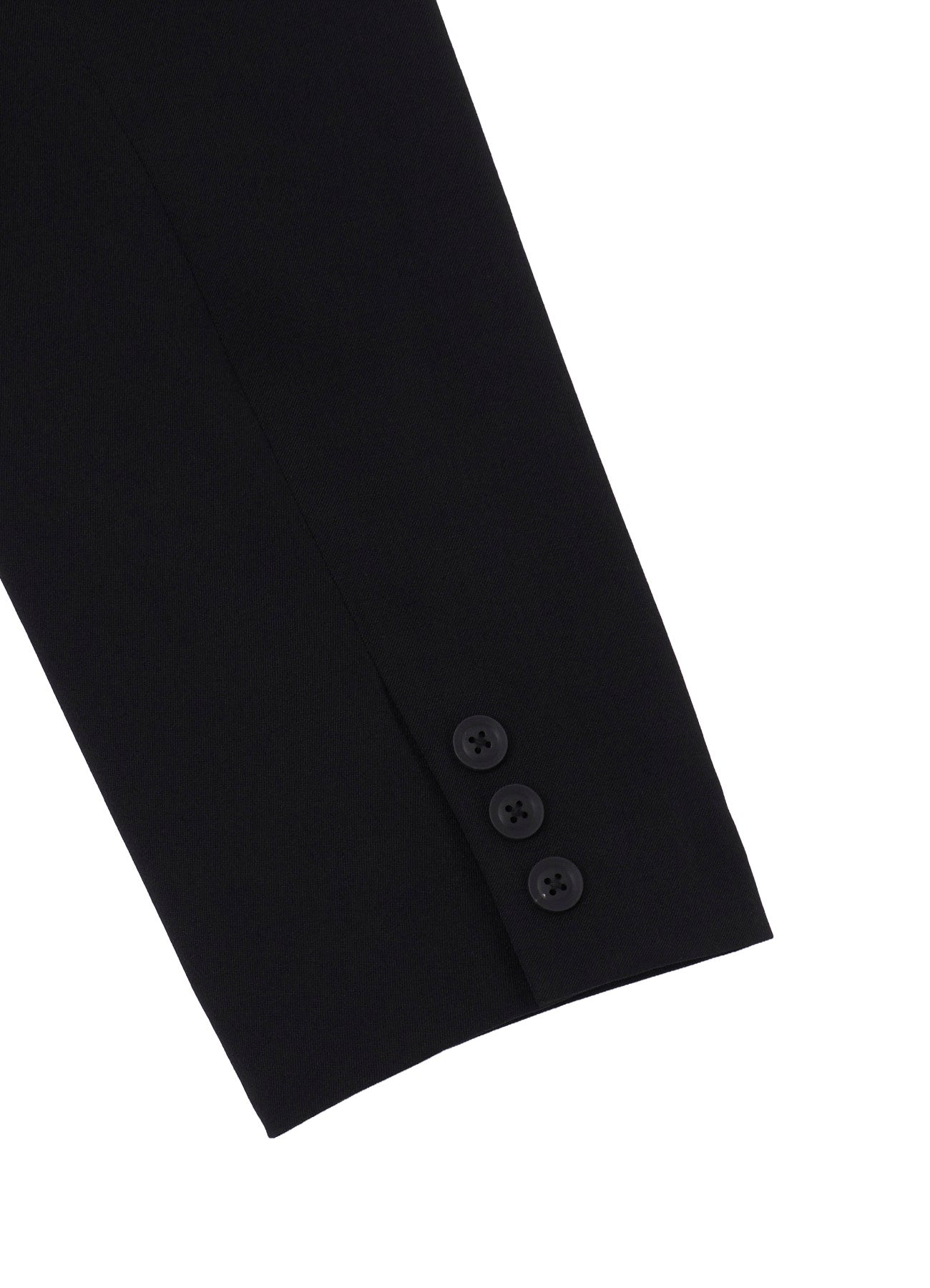 WOOL GABARDINE STITCH LAPEL JACKET