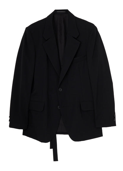 WOOL GABARDINE INNER BELT JACKET