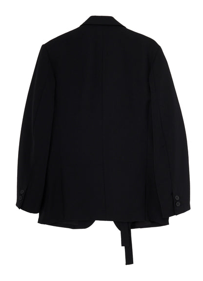 WOOL GABARDINE INNER BELT JACKET