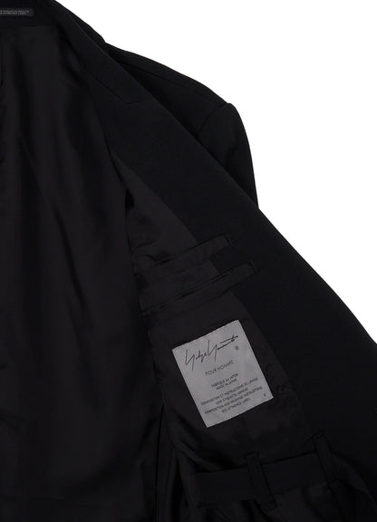 WOOL GABARDINE INNER BELT JACKET