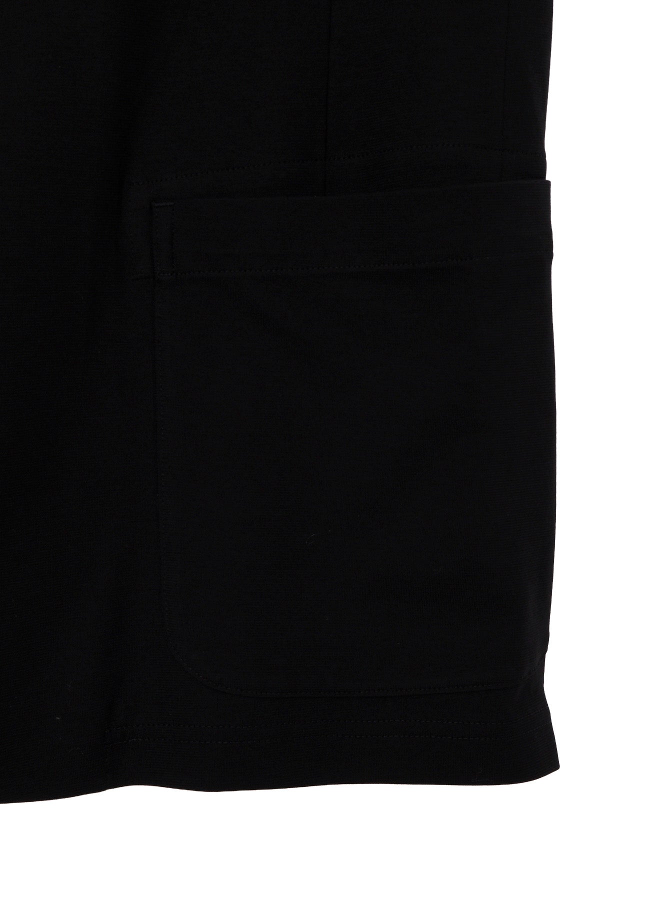 HIGH-TWISTED JERSEY COLLARLESS JACKET