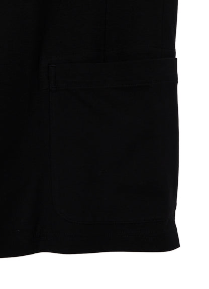 HIGH-TWISTED JERSEY COLLARLESS JACKET