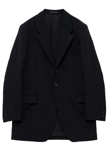 WOOL GABARDINE SKULL-PRINTED DISCHARGE JACKET