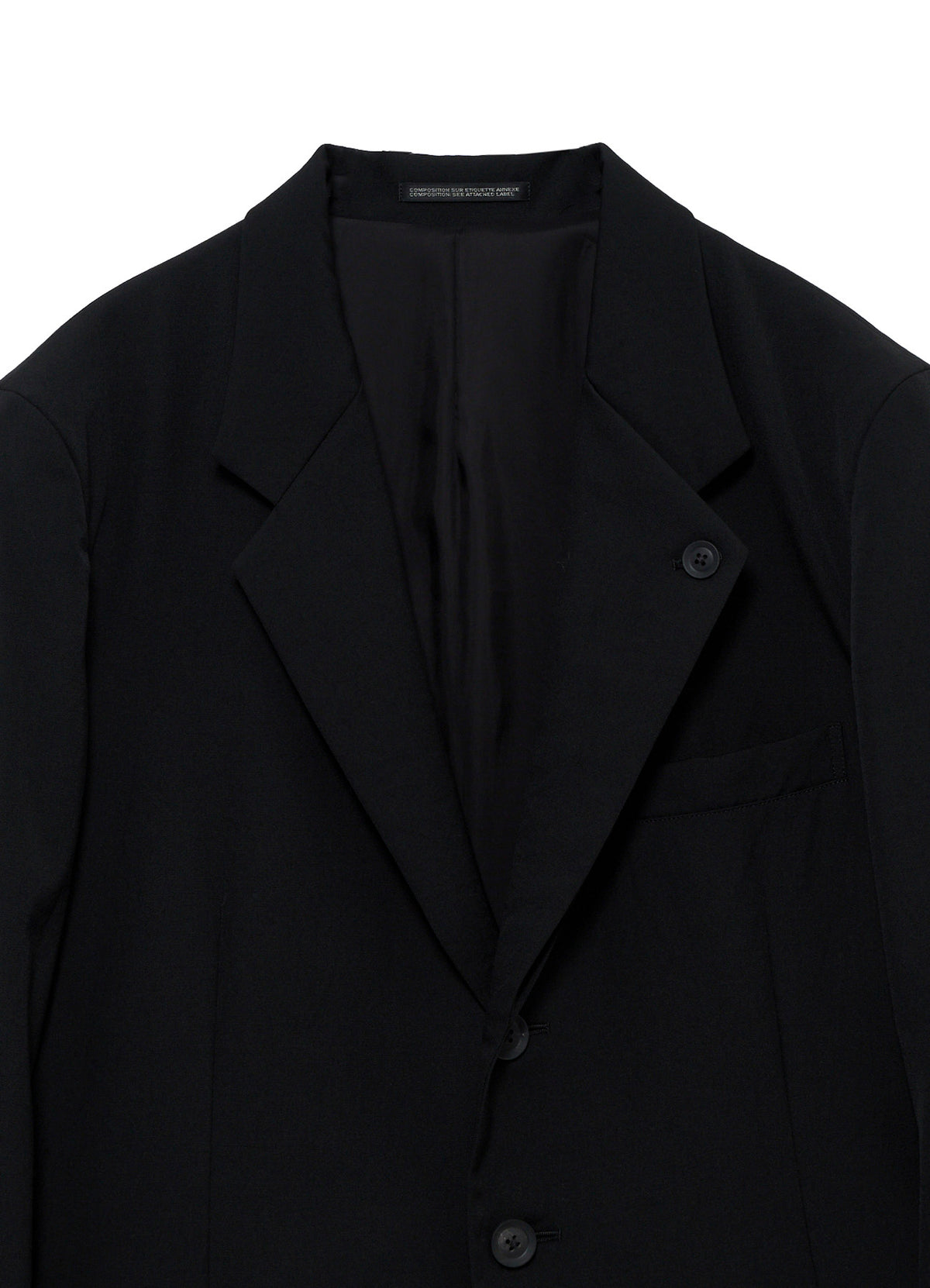 WOOL GABARDINE SKULL-PRINTED DISCHARGE JACKET