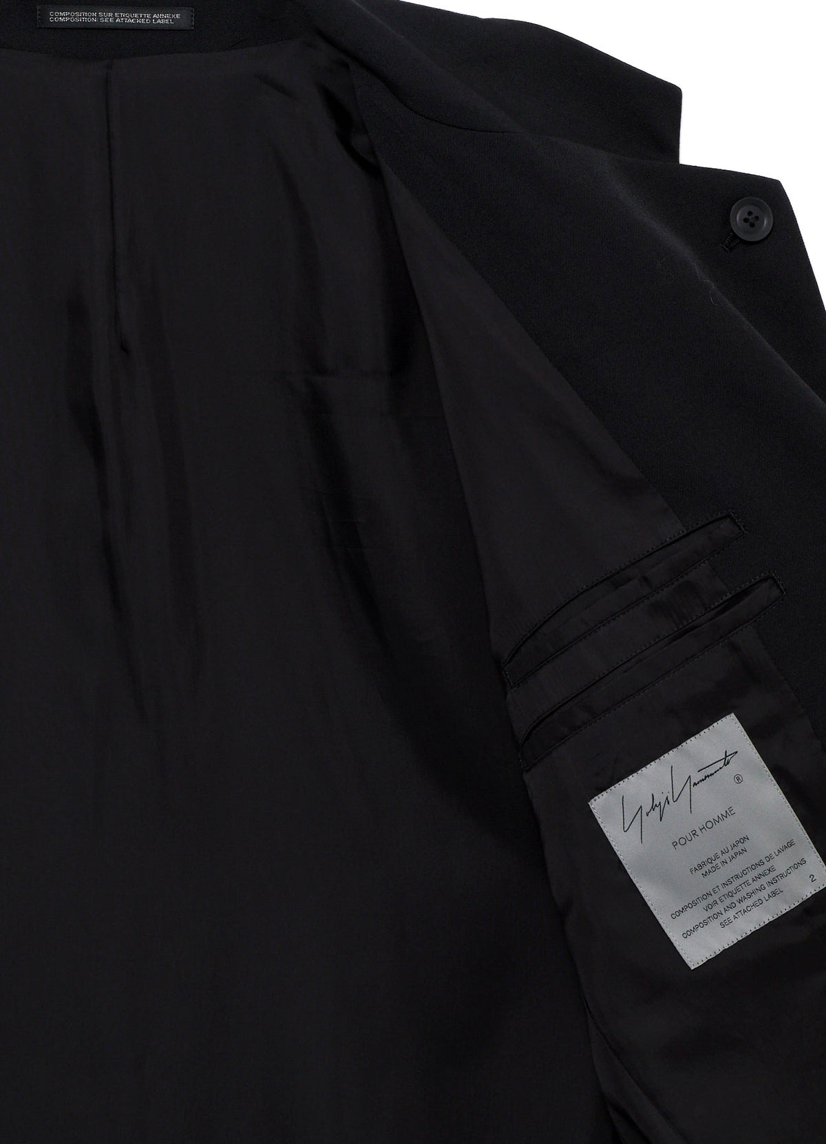 WOOL GABARDINE SKULL-PRINTED DISCHARGE JACKET