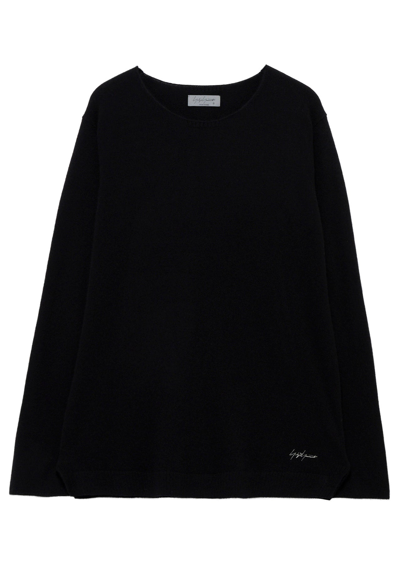 SINGLE JERSEY SIGNATURE EMBROIDERED KNIT – THE SHOP YOHJI YAMAMOTO